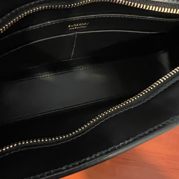 BURBERRY Smooth Calfskin TB Shoulder Bag Black - Picture 7 of 11